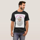  Roze Kerstman - Retro Roze Kerstman T-shirt (Voorkant volledig)