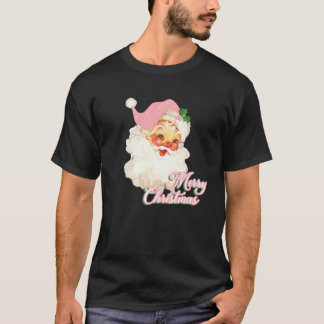roze kerstman roze kerst kerst t-shirt