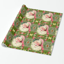 roze kerstman van 30 x 6 inch