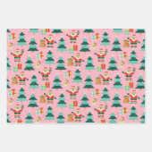 Roze Kerstman - Vibe Inpakpapier Vel (Voorkant 2)