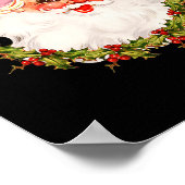  Roze Kerstman Vrolijke Kerstpyjama X Poster (Hoek)