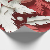 Roze kerstmangezicht Cadeaupapier (Hoek)