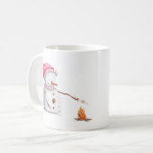 Roze kerstmarshmallows met kersttang koffiemok (Voorkant links)