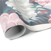  roze Kerstmis Cadeaupapier (Rol Hoek)