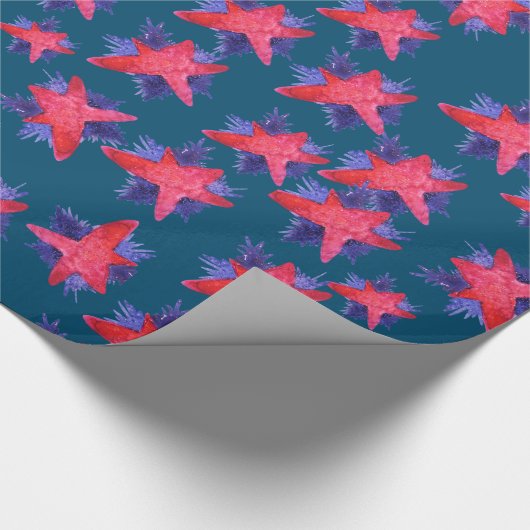 Roze kerstmis cadeaupapier (Hoek)