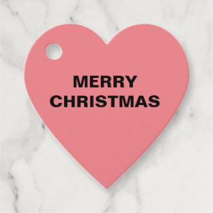 ROZE KERSTMIS EENVOUDIGE FAVOOR ETIKETTEN