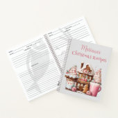 Roze Kerstmis Gingerbread Recept Boek (Binnen)