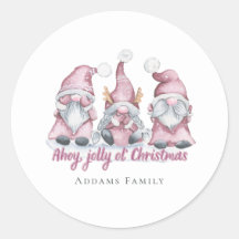 Roze Kerstmis Gnome - Feestelijke vakantie Mode