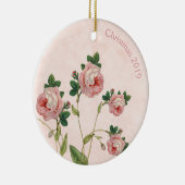  roze kerstmis keramisch ornament (Rechts)