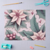 Roze Kerstmis Poinsettia Tissuepapier (Craft)