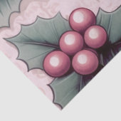 Roze Kerstmis Poinsettia Tissuepapier (Detail)