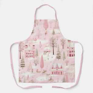  roze Kerstmis Schort