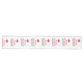 Roze Kerstmis Tafelloper (Horizontaal)