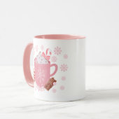 Roze kerstMok Mok (Voorkant links)