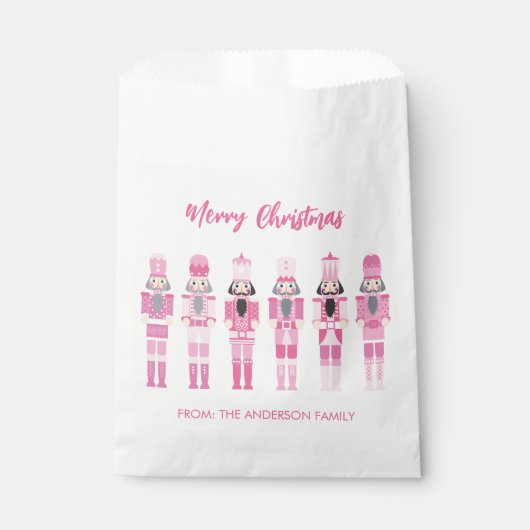 ROZE KERSTNOOTKRAKER BEDANKZAKJE (Voorkant)