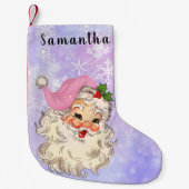  Roze kerstPaars Kleine Kerstsok (Voorkant)