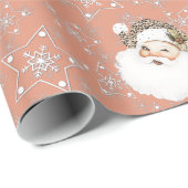 Roze  kerstpapier cadeaupapier (Rol Hoek)