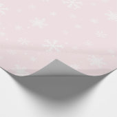 Roze kerstpapier cadeaupapier (Hoek)