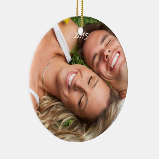 Roze  kerstparen Ornament met  (Rechts)
