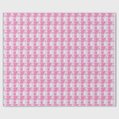 Roze kerstsnowman Holiday inpakpapier (Vlak)