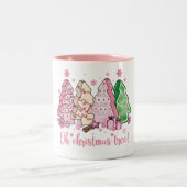 Roze Kersttaarten Mok Oh Kerstboom (Center)