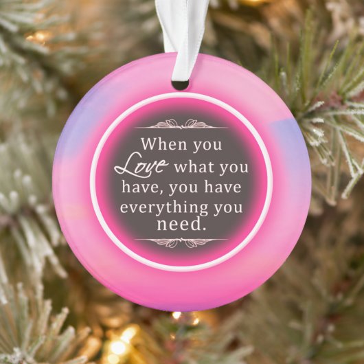 Roze kerstversiering met gloed ornament (Boom)
