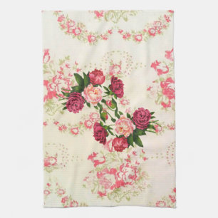 Roze keukenhanddoek