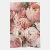 Roze keukenhanddoeken van Floral (Verticaal)
