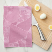 Roze keukenhanddoeken van glas (Quarter Fold)