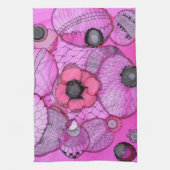 Roze keukenhanddoeken voor verrassingen (Verticaal)