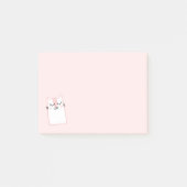 Roze keukenkat post-it® notes (Voorkant)