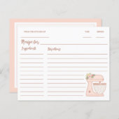 Roze keukenstandaard mengapparaat (Voorkant / Achterkant)