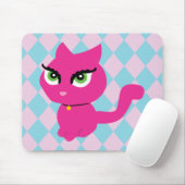 Roze keuty Cat Muismat (Met muis)