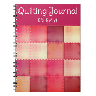 Roze Kiep Personal Quilting Journal-Notitieboek Notitieboek