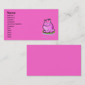 Roze kikker Visitekaartje (Voorkant / Achterkant)
