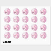 Roze kinderwagen Sticker (Vel)