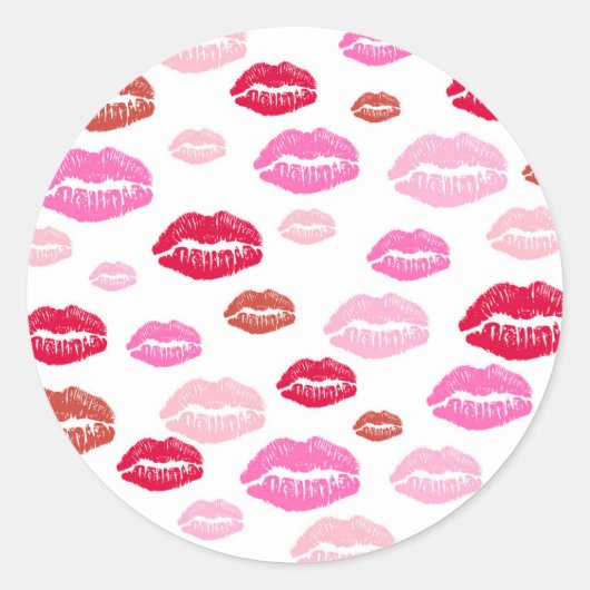 Roze Kisses Stickers (Voorkant)