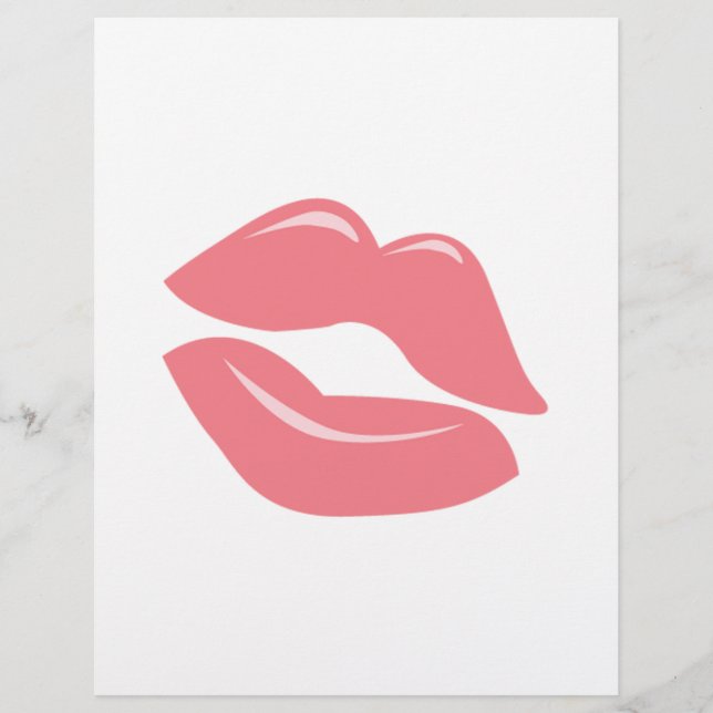 Roze Kissy Lips (Voorkant)