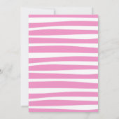 Roze Kitten Meisjes Verjaardag Uitnodiging (Achterkant)