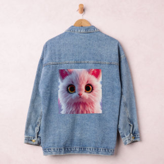 Roze-Kittycat Denim Jacket