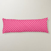 Roze klassieke checkboard van de Combinatie door S Lichaamskussen (Achterkant)