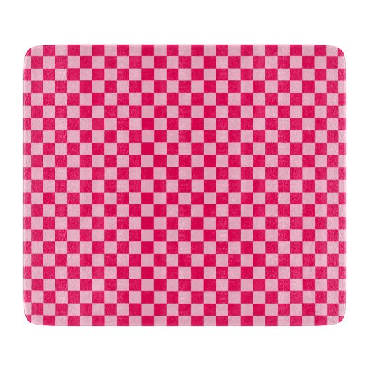 Roze klassieke checkboard van de Combinatie door S Snijplank (Voorkant)