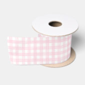 Roze Klassieke Gingham Lint (Spoel)