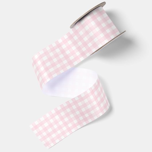 Roze Klassieke Gingham Lint (Achterkant)