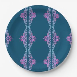 Roze klassieke Ornamenten papieren Borden Bordje