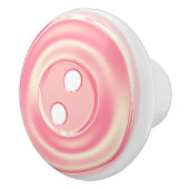 Roze, klassieke sluitknop, keramische knop (Rechts)