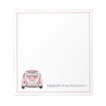 Roze Klassieke Vintage Buggy Bug Auto Persoonlijk