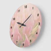 Roze klaver grote klok (Hoek)