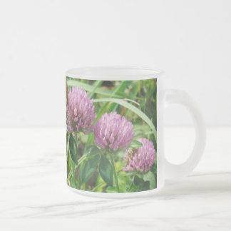 Roze klaver Wilde bloem - Trifolium pratense Matglas Koffiemok