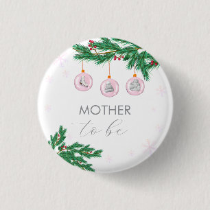 Roze kleding ornamenten moeder te zijn baby shower ronde button 3,2 cm